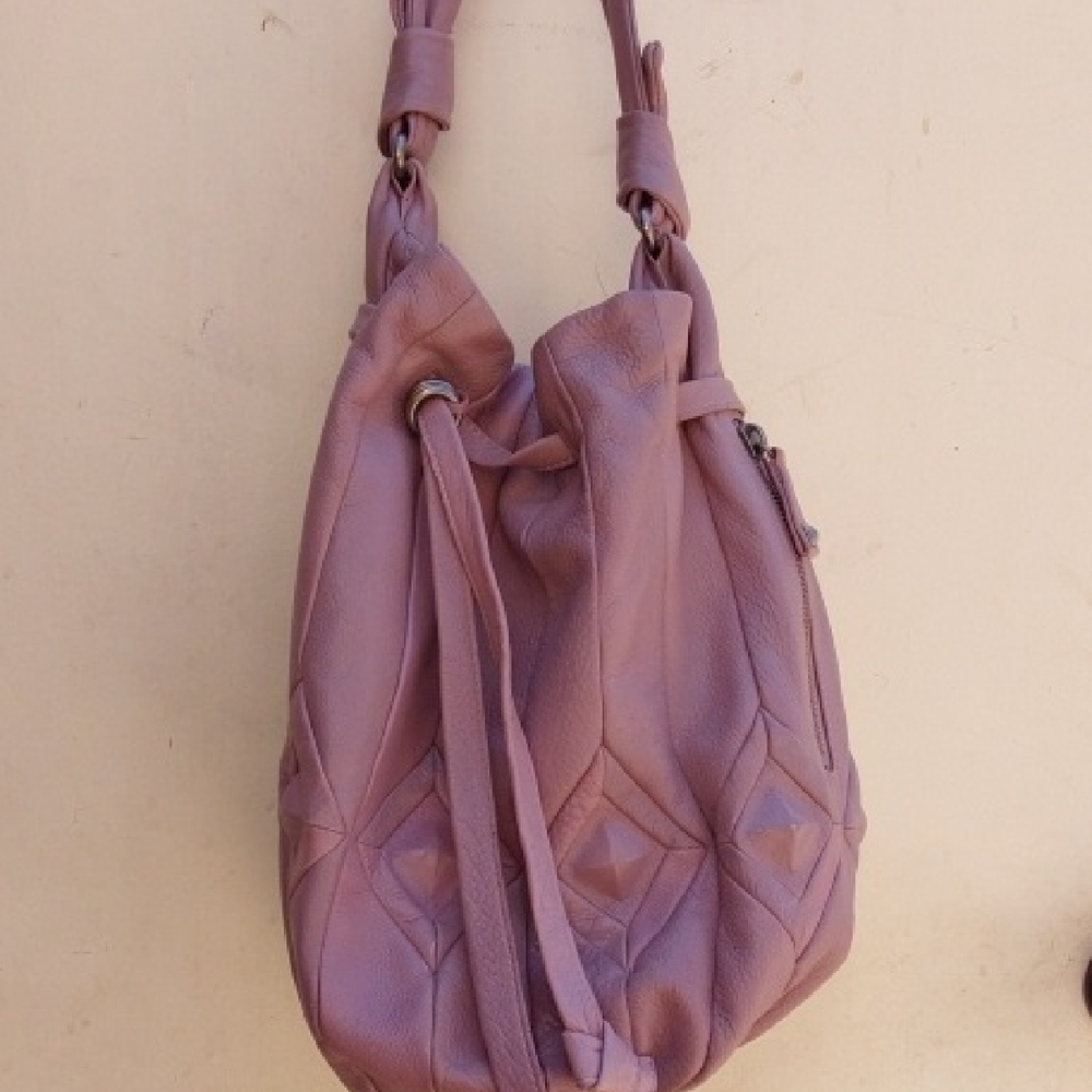 Elliott Lucca Leather Shoulder Bucket Bag - Picture 2 of 10